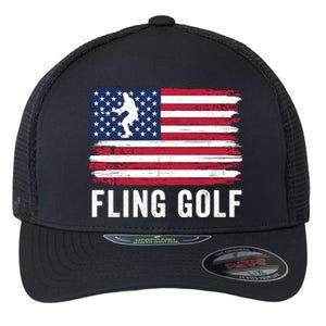 Fling Golf Funny Making Golf Courses Great Again Flexfit Unipanel Trucker Cap