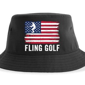 Fling Golf Funny Making Golf Courses Great Again Sustainable Bucket Hat