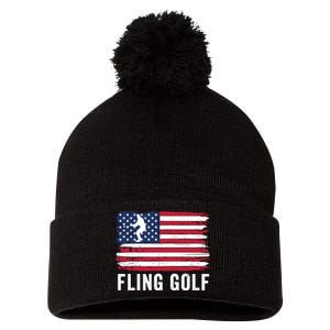 Fling Golf Funny Making Golf Courses Great Again Pom Pom 12in Knit Beanie