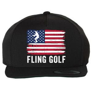 Fling Golf Funny Making Golf Courses Great Again Wool Snapback Cap