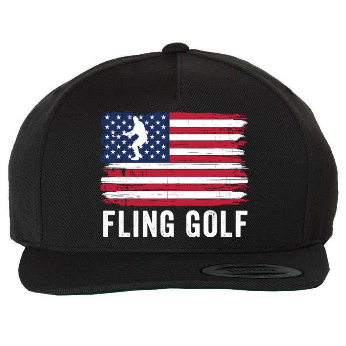 Fling Golf Funny Making Golf Courses Great Again Wool Snapback Cap