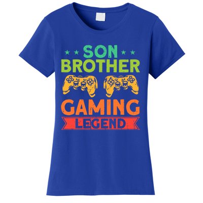 Funny Gamer Family Son Brother Gaming Legend Brother Gaming Gift Women's T-Shirt