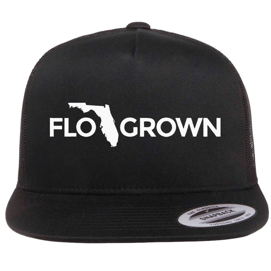 Florida Grown Flo Grown Gear Flat Bill Trucker Hat