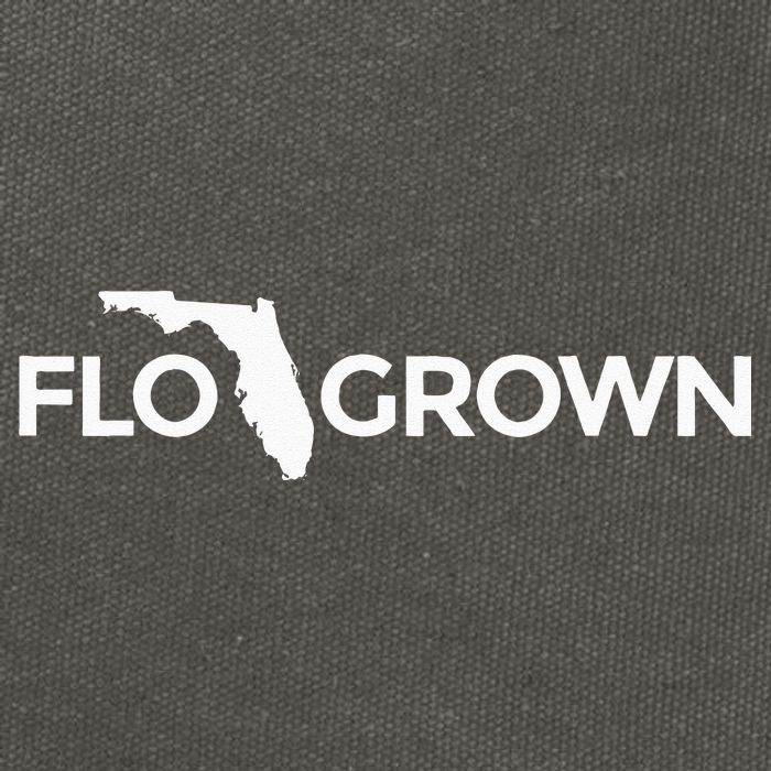 Florida Grown Flo Grown Gear Cotton Canvas Backpack