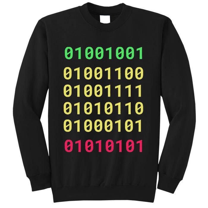 Funny Gift For Computer Geek I Love You Binary Code Sweatshirt