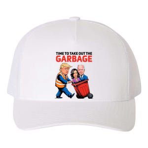 Funny Garbage For Trump 2024 Time To Take Out The Garbage Yupoong Adult 5-Panel Trucker Hat