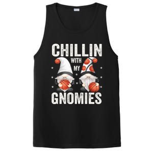 Funny Gnome For Basketball Lovers Chillin With My Gnomies Gift PosiCharge Competitor Tank