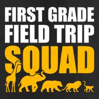 First Grade Field Trip Squad 1st Grade Zoo Crew Safari Cool Comfort Performance Bucket Hat