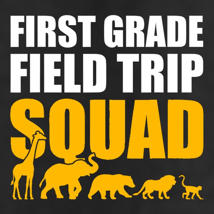 First Grade Field Trip Squad 1st Grade Zoo Crew Safari Cool Comfort Performance Bucket Hat