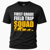 First Grade Field Trip Squad 1st Grade Zoo Crew Safari Cooling Performance Crew T-Shirt