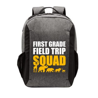 First Grade Field Trip Squad 1st Grade Zoo Crew Safari Vector Backpack