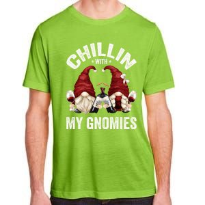 Funny Gnome For Wine Lover Who Loves Chillin With My Gnomies Great Gift Adult ChromaSoft Performance T-Shirt