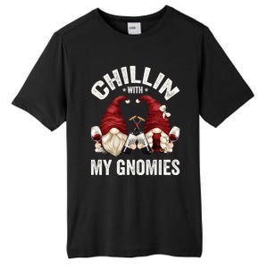 Funny Gnome For Wine Lover Who Loves Chillin With My Gnomies Great Gift Tall Fusion ChromaSoft Performance T-Shirt