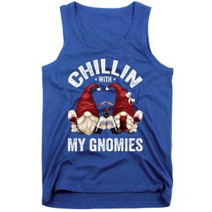 Funny Gnome For Wine Lover Who Loves Chillin With My Gnomies Great Gift Tank Top