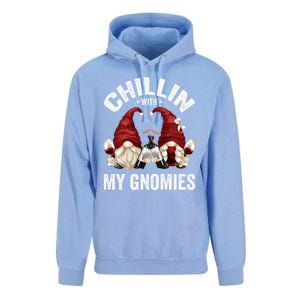 Funny Gnome For Wine Lover Who Loves Chillin With My Gnomies Great Gift Unisex Surf Hoodie