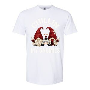 Funny Gnome For Wine Lover Who Loves Chillin With My Gnomies Great Gift Softstyle CVC T-Shirt