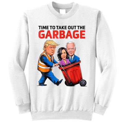 Funny Garbage For Trump 2024 Time To Take Out The Garbage Sweatshirt