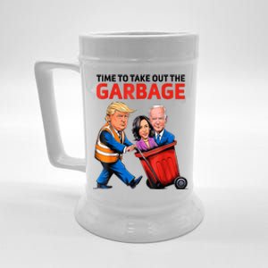 Funny Garbage For Trump 2024 Time To Take Out The Garbage Beer Stein