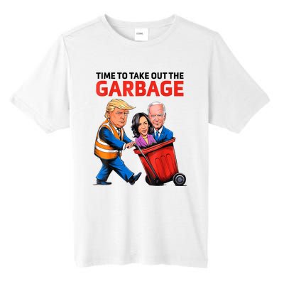 Funny Garbage For Trump 2024 Time To Take Out The Garbage Tall Fusion ChromaSoft Performance T-Shirt