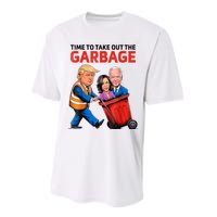 Funny Garbage For Trump 2024 Time To Take Out The Garbage Performance Sprint T-Shirt