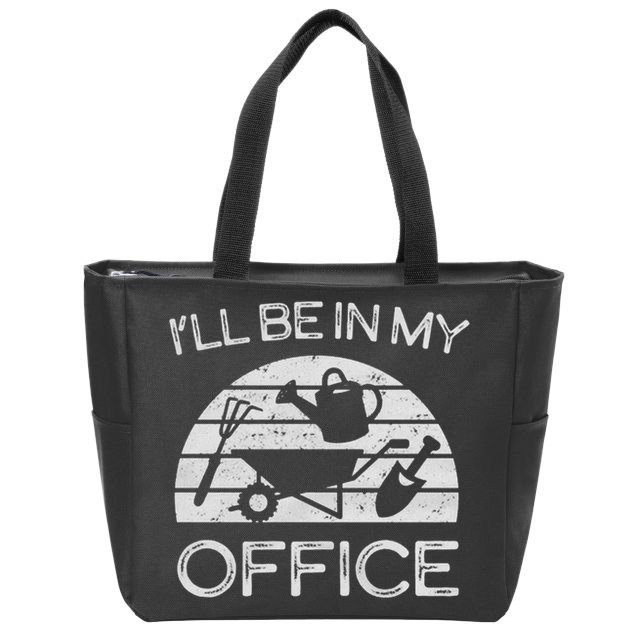 Funny Gardening Zip Tote Bag