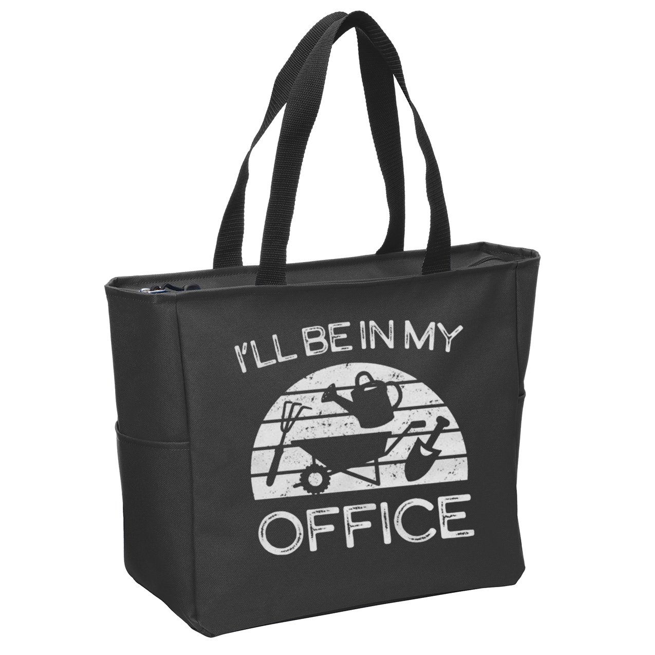 Funny Gardening Zip Tote Bag