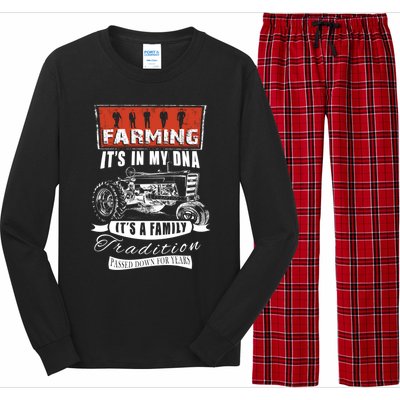 Farmer Gift Funny Farming Gift For Farmers Long Sleeve Pajama Set