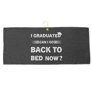 Funny Graduation For Him Her High School College Large Microfiber Waffle Golf Towel