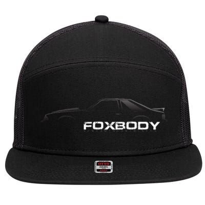 Foxbody Gift For The Stang Enthusiast 7 Panel Mesh Trucker Snapback Hat