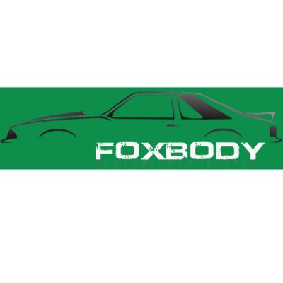 Foxbody Gift For The Stang Enthusiast Bumper Sticker