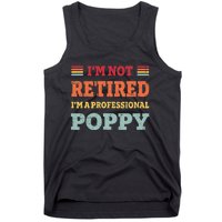 Funny Grandpa For Father Day Retired Poppy Gifts Tank Top