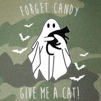Funny Ghost Forget Candy Give Me A Cat Halloween Legacy Tie Dye Trucker Hat