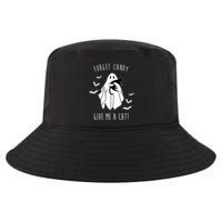 Funny Ghost Forget Candy Give Me A Cat Halloween Cool Comfort Performance Bucket Hat