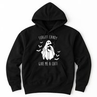 Funny Ghost Forget Candy Give Me A Cat Halloween Hoodie