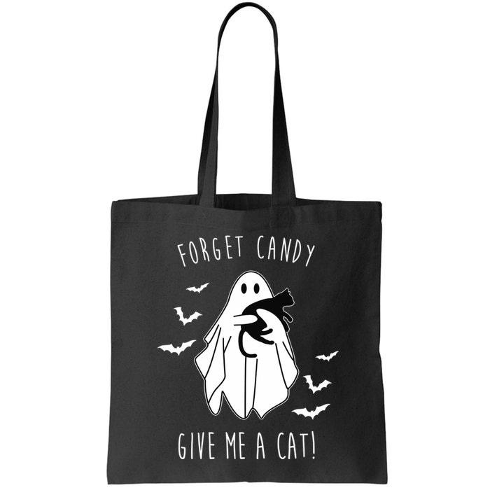 Funny Ghost Forget Candy Give Me A Cat Halloween Bag