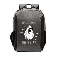 Funny Ghost Forget Candy Give Me A Cat Halloween Vector Backpack