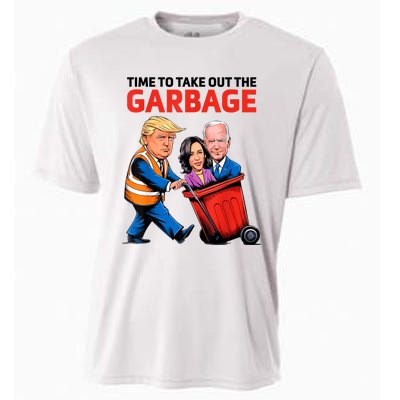 Funny Garbage For Trump 2024 Time To Take Out The Garbage Cooling Performance Crew T-Shirt