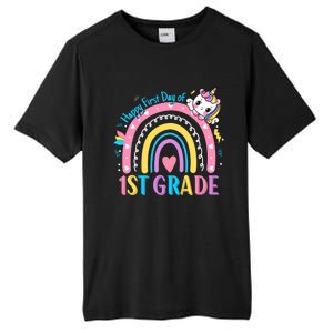 First Grade First Day To School 1St Grade Unicorn Gift Tall Fusion ChromaSoft Performance T-Shirt