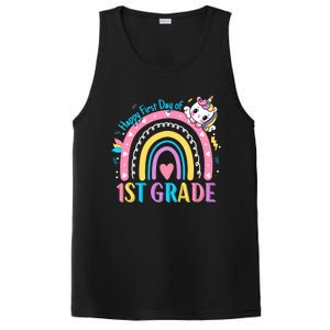 First Grade First Day To School 1St Grade Unicorn Gift PosiCharge Competitor Tank