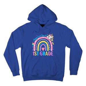 First Grade First Day To School 1St Grade Unicorn Gift Hoodie