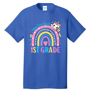 First Grade First Day To School 1St Grade Unicorn Gift Tall T-Shirt