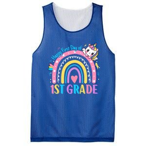 First Grade First Day To School 1St Grade Unicorn Gift Mesh Reversible Basketball Jersey Tank