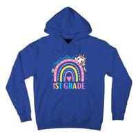 First Grade First Day To School 1St Grade Unicorn Gift Tall Hoodie