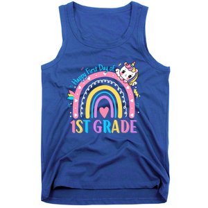 First Grade First Day To School 1St Grade Unicorn Gift Tank Top