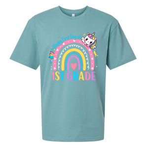 First Grade First Day To School 1St Grade Unicorn Gift Sueded Cloud Jersey T-Shirt