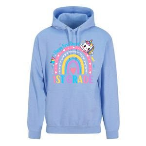 First Grade First Day To School 1St Grade Unicorn Gift Unisex Surf Hoodie