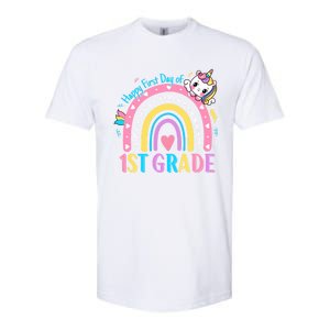 First Grade First Day To School 1St Grade Unicorn Gift Softstyle CVC T-Shirt