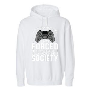 Funny Gamer For Video Gamer Gaming Game Controller Garment-Dyed Fleece Hoodie