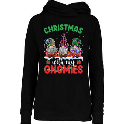 Festive Gnome Family Pajama Set Womens Funnel Neck Pullover Hood