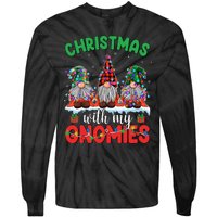 Festive Gnome Family Pajama Set Tie-Dye Long Sleeve Shirt